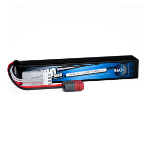 Аккумулятор для страйкбола Li-po B&C 1500 MAH 11.1V (3s) 30C, T-plug, Soft case B&C-1500-3S-30-S-T