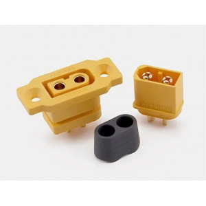 Контакт силовой AMASS XT60E-F (мама) + XT60H-M (папа)