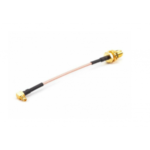 Высокочастотный переходник-удлинитель 90° MMCX на RP-SMA (Female) V2