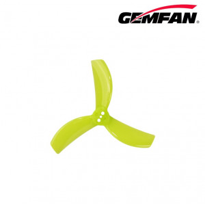 Пропеллер Gemfan Drone Soccer PC 2820 (2.8x2x3) 3-х лопастной (Neon Yellow) 4 пары