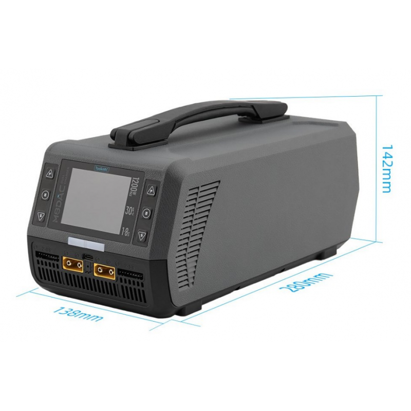 Зарядное устройство ToolkitRC M8DAC 1200W 2×30A (с блоком питания) TK14400