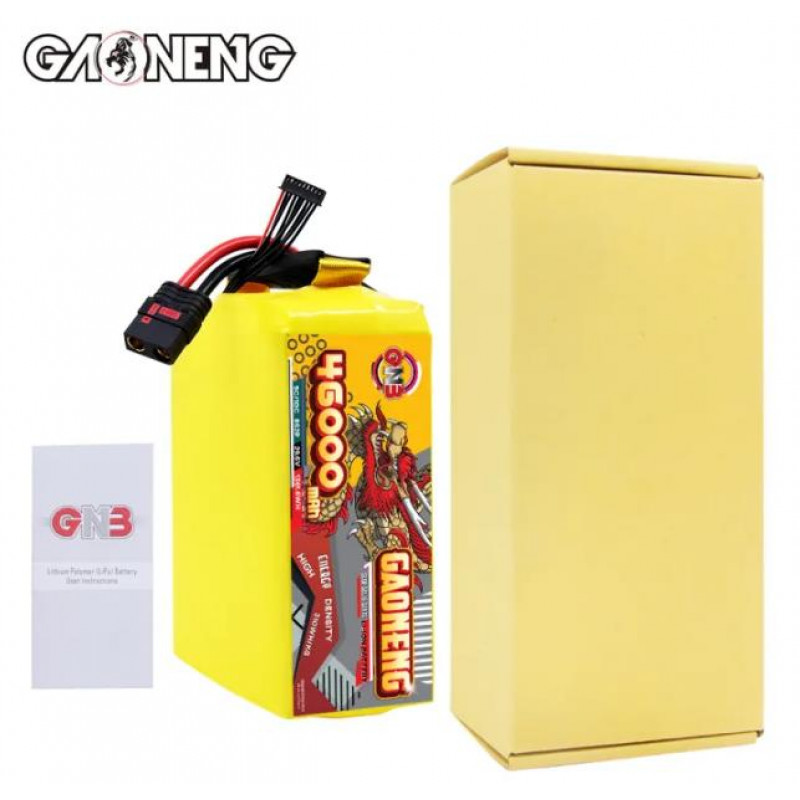 Аккумулятор GAONENG GNB 46000mAh 8S 29.6V 5C XT90S Semi Solid State