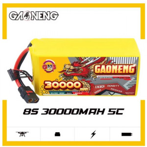 Аккумулятор GAONENG GNB 30000mah 8S 29.6V 5C QS8 Semi Solid State Li-ion Battery 888WH GNB300008S5SS-XT90S