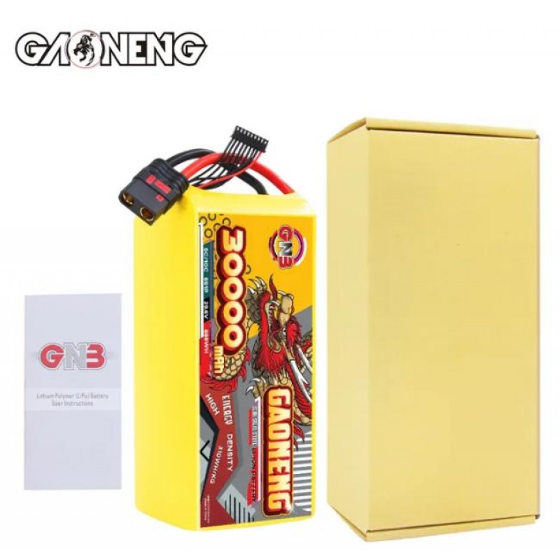 Аккумулятор GAONENG GNB 30000mAh 8S 29.6V 5C XT90S Semi Solid State