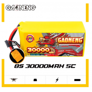 Аккумулятор GAONENG GNB 30000mah 8S 29.6V 5C QS8 Semi Solid State Li-ion Battery 888WH GNB300008S5SS-XT90S