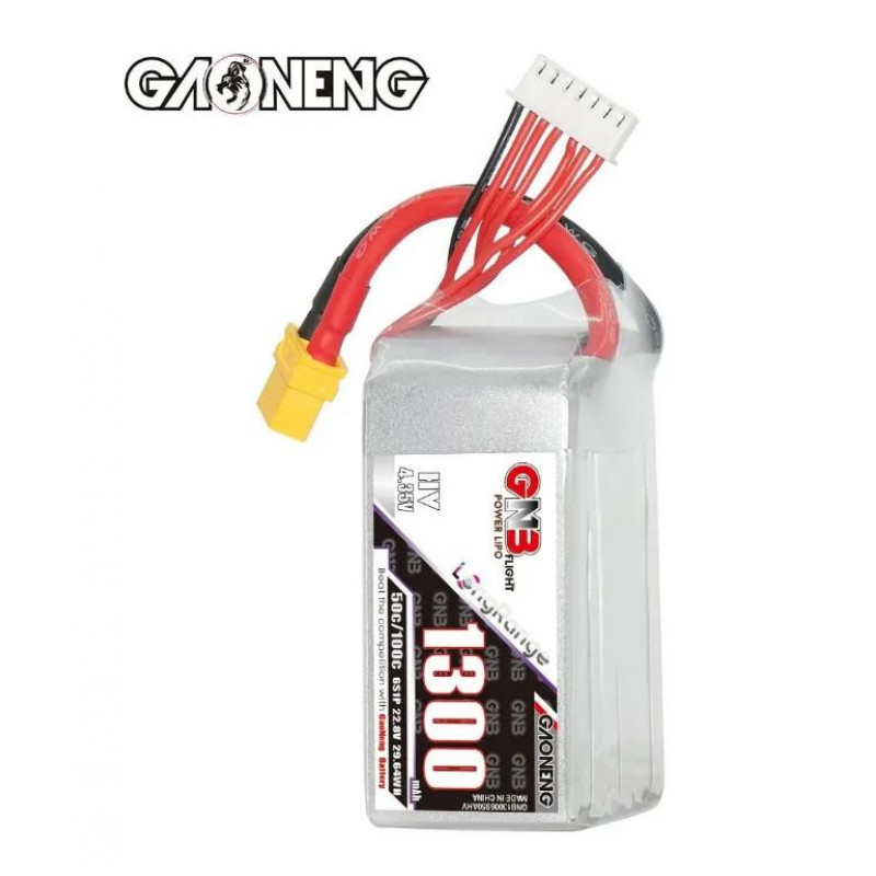 Аккумулятор Li-Po Gaoneng GNB 1300mAh 6S HV 22.8V 50C XT60
