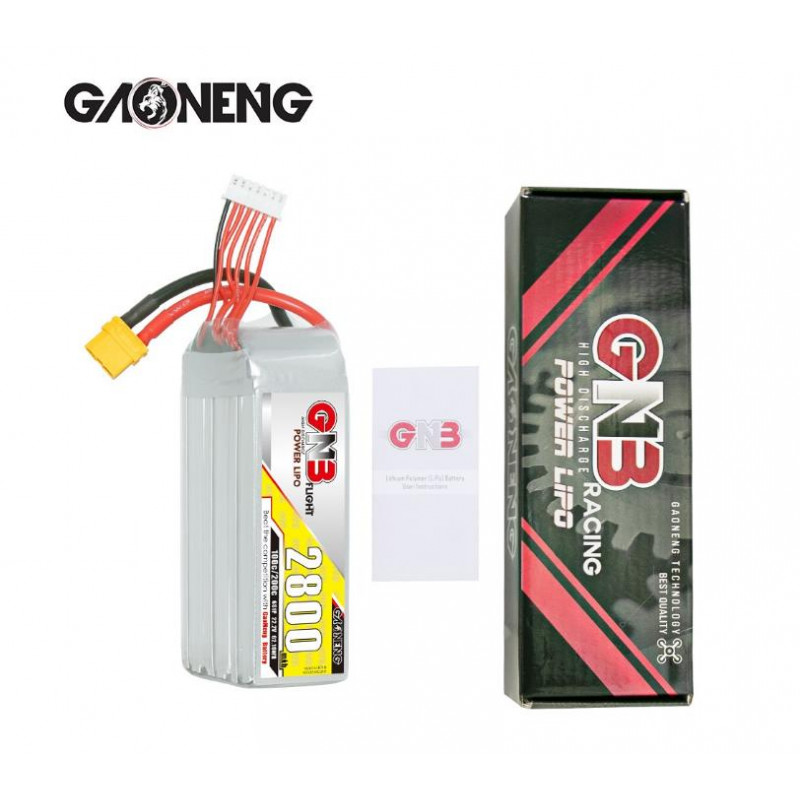 Аккумулятор Li-Po Gaoneng GNB 2800mAh 6S 22.2V 100C XT60
