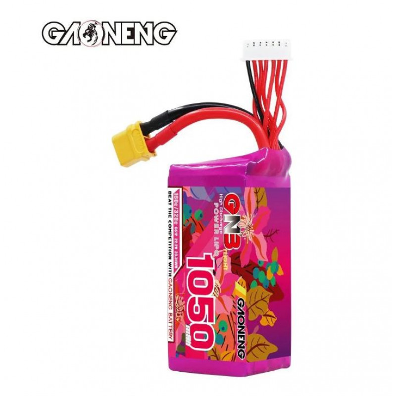 Аккумулятор Li-Po Gaoneng GNB 1050mAh 6S 22.2V 160C XT60