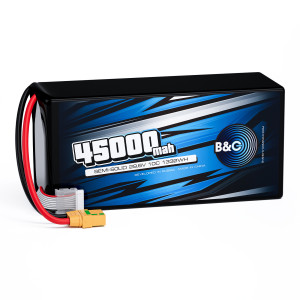 Аккумулятор Semi-Solid (Li-Po) B&C 45000 MAH 29.6V (8s) 10C, XT90S, Soft case B&C-45000-8S-10-S-XT90S