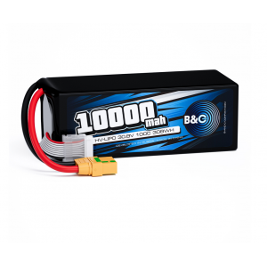 Аккумулятор Li-Po B&C 10000 MAH 30.8V (8s HV) 100C, XT90S, Soft case B&C-10000-8SHV-100-S-XT90S