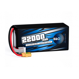 Аккумулятор Li-Po B&C 22000 MAH 30.8V (8s HV) 120C, XT90S, Soft case B&C-22000-8SHV-100-S-XT90S