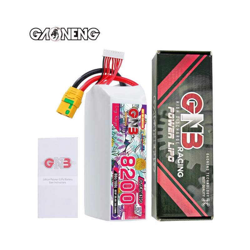 Аккумулятор LiPo GAONENG GNB HV 8200mAh 8S 30.4V 80C XT90