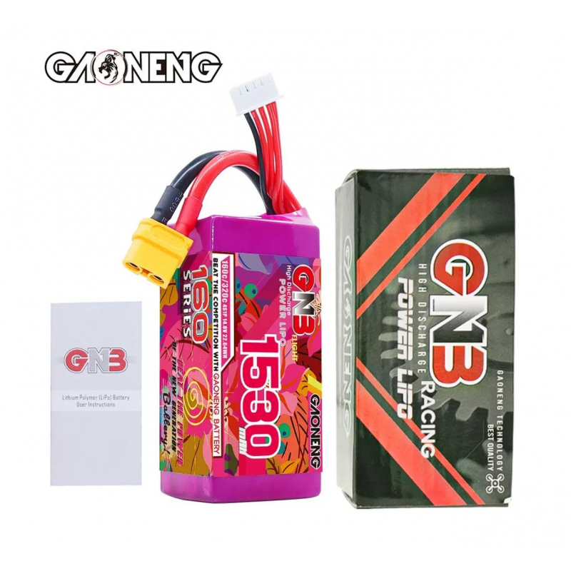 Аккумулятор Li-po Gaoneng GNB 1530mah 4S1P 14.8V 160C GNB15304S160A-XT60