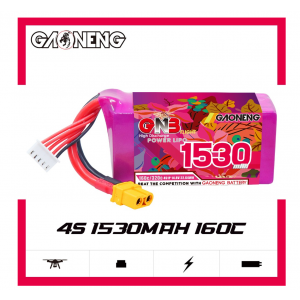Аккумулятор Li-po Gaoneng GNB 1530mah 4S1P 14.8V 160C GNB15304S160A-XT60