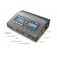 Двухканальное зарядное устройство для аккумуляторов SkyRC D400 (220V, 400W, C:20A, D:5A) SK-100123-06