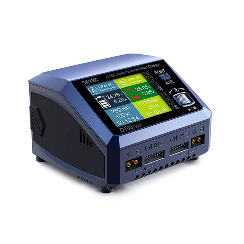 Двухпортовое зарядное устройство SkyRC D100neo 100/200 Вт