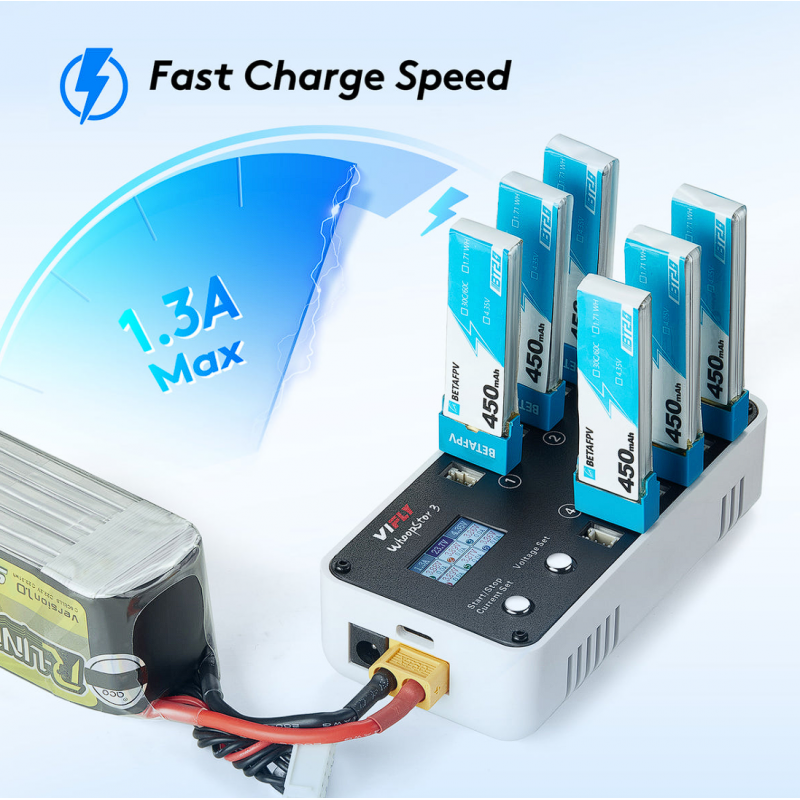 VIFLY WhoopStor 3 зарядное устройство для 1S LiPo/LiHV