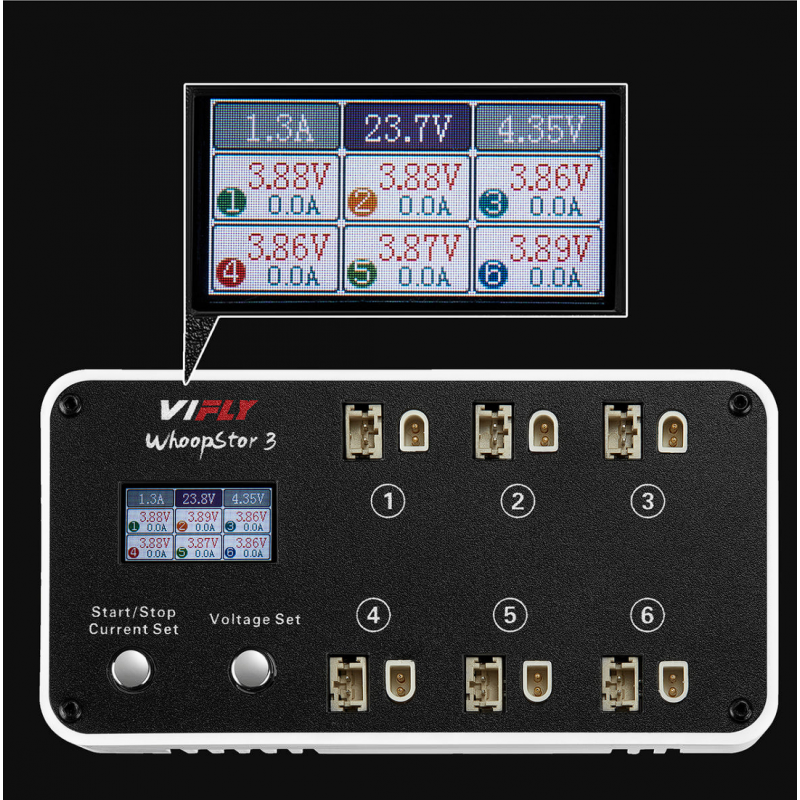 VIFLY WhoopStor 3 зарядное устройство для 1S LiPo/LiHV