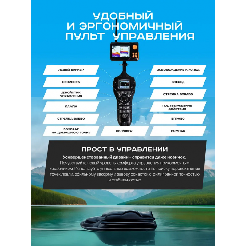 Прикормочный кораблик Boatman Actor Plus 2 Pro ACT-PL-V2-PR