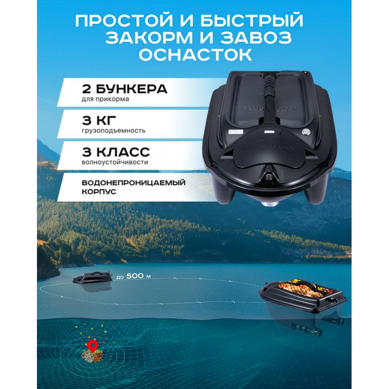 Прикормочный кораблик Boatman Actor Plus 2 Pro ACT-PL-V2-PR