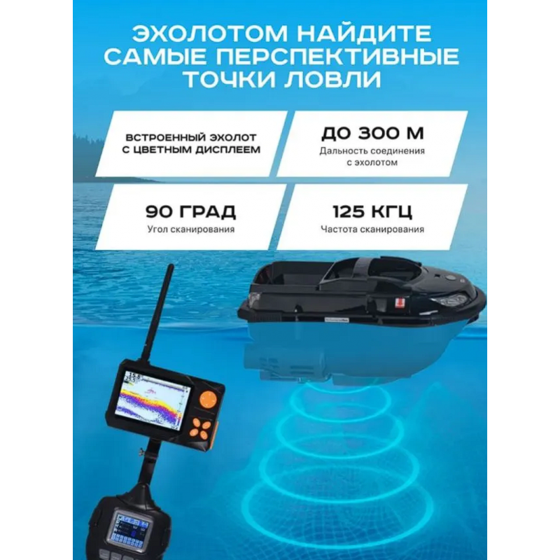Кораблик для рыбалки прикормочный Boatman Vulcan MINI PRO V-MINI-PRO