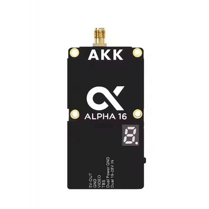 Видеопередатчик AKK Alpha 16 96CH 16W 4,9–6 ГГц