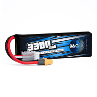 Аккумулятор Li-po B&C 3300 MAH 11.1v (3s) 90C, XT60, Soft case B&C-3300-3S-90-S-XT60