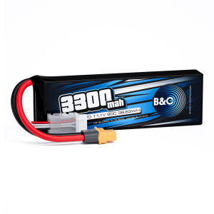 Аккумулятор Li-po B&C 3300 MAH 11.1v (3s) 90C, XT60, Soft case B&C-3300-3S-90-S-XT60