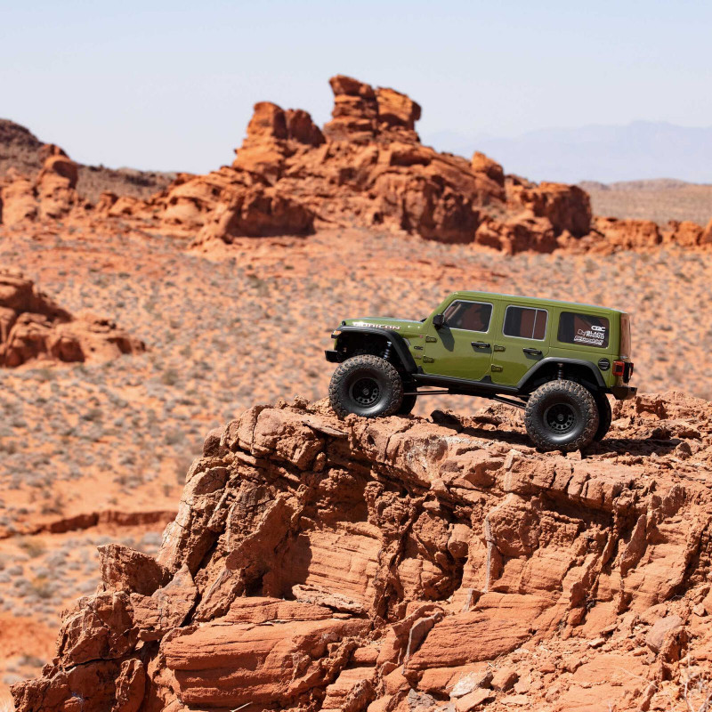 Радиоуправляемый краулер Axial SCX6 Jeep JLU Wrangler 1/6 4WD Brushless RTR Green