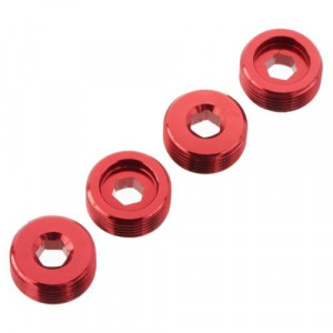 Гайки передних хабов алюм (красный) (4шт) - Артикул: AR330196
