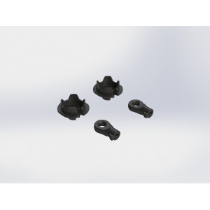 Наконечники амортизаторов HD (усиленные) Arrma (1 пара) - Артикул: AR330409
