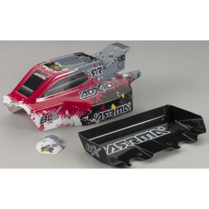 Корпус ARRMA ADX-10 2013 "Grunge" and Wing (красный) - Артикул: AR402054