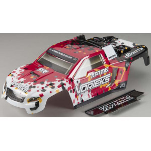 Корпус ARRMA Vorteks 2013 "Pixel" (красный) - Артикул: AR402057