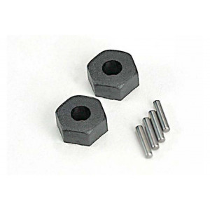 Wheel hubs, hex (2)/ stub axle pins (2) - Артикул: TRA1654