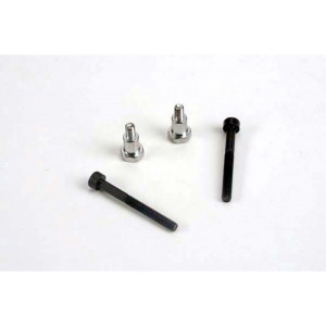 Shoulder screws, steering bellcranks (3x30mm hex cap) (2)/ draglink shoulder screws (chrome) (2) - Артикул: TRA3742