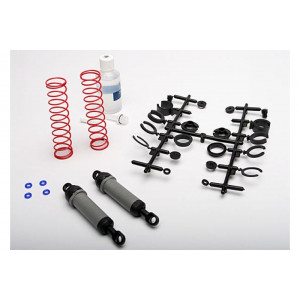 Ultra Shocks (grey) (xx-long) (complete w/ spring pre-load spacers &amp springs) (rear) (2) - Артикул: TRA3762A