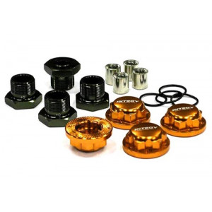 Хексы колесные 24мм (оранж) 4шт для HPI Savage - Артикул: C23334ORANGE