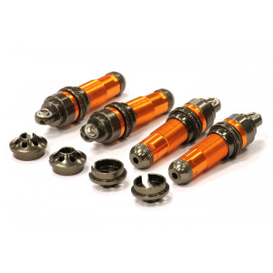Корпус амортизатора (4шт.) (оранж) для Traxxas 1/10 T-Maxx & E-maxx - Артикул: T4118ORANGE