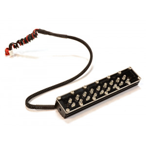 Realistic Roof Top Light Bar 100x20x15mm LED Blue+White for 1/10, 1/8 & 1/5 Scale - Артикул: C25171