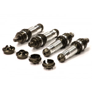 Корпус амортизатора (4шт.) (серебро) для Traxxas 1/10 T-Maxx и E-maxx - Артикул: T4118SILVER