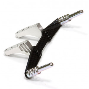 Стойки крепления корпуса задние (серебро) 1/10 Traxxas Slash 2WD - Артикул: T8671SILVER