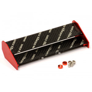 Bi-Level Carbon Fiber Composite Rear Wing for Traxxas 1/16 E-Revo VXL - Артикул: C24228RED