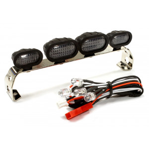 Realistic Roof Top Sport LED (4) Light Set 107mm Wide for 1/10 Scale Off-Road Vehicles - Артикул: C25510WHITE