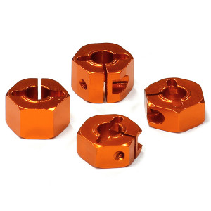 Billet Machined Hex Wheel Hubs for 1/10 Traxxas Slash 2WD - Артикул: T8677ORANGE