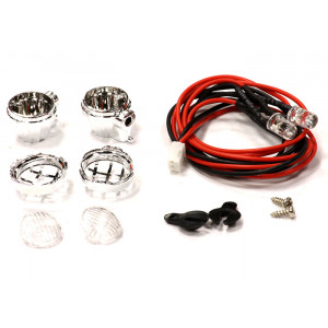 Small Round Type Roof Top LED Blue Light (2) Set for 1/10 Off-Road & Rock Crawlers - Артикул: C24211BLUE