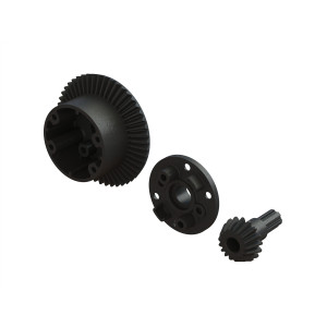 Корпус дифференциала + шестерня (49T/17T) ARRMA 1/10 4x4 - Артикул: AR310802