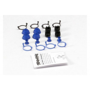 Pivot ball caps (4)/ dust boots, rubber (4)/ dust plugs, rubber (4)/ dust boot retainers, black (4), - Артикул: TRA5378X