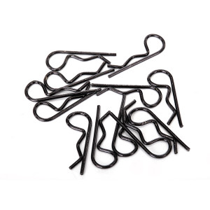 Body clips, black (12) (standard size) - Артикул: TRA1834A