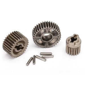 Gear set, transmission, metal (includes 18T, 30T input gears, 36T output gear, 2x10.3 pins (5))