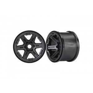 Wheels, 3.8" (black) (2) (17mm splined) - Артикул: TRA8671